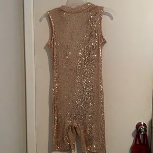 Sexy Rose Gold Romper